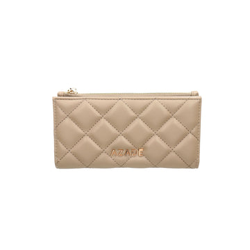Azade Quilted Wallet Taupe